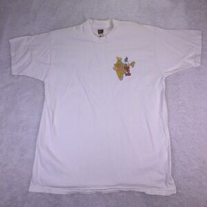 Vintage Hanes Heavyweight T-Shirt Men's XL White - "I Love My India" 100% Cotton